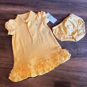 Baby Girl Ralph Lauren Dress NWT 💛⭐️🌻
